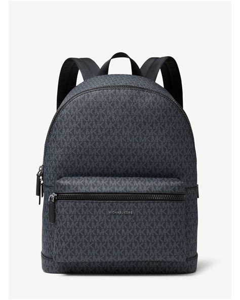 black michael kors canvas backpack